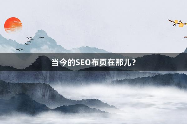 当今的SEO布页在那儿？